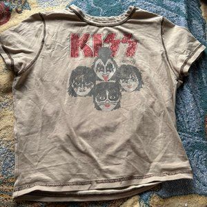 Large Kiss Emoji  crop top